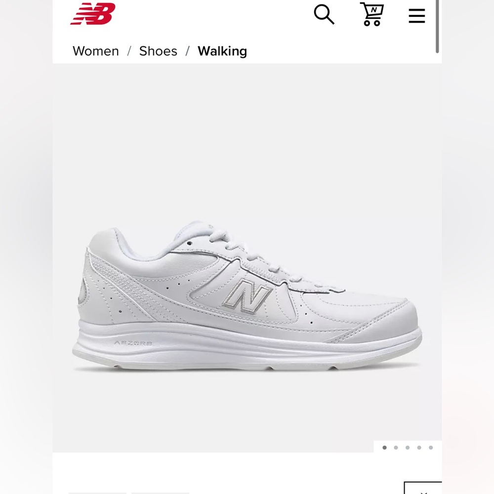 New Balance White Walking Sl-2 sneakers size 9 perf condition